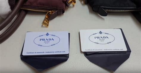 prada authenticity card real vs fake